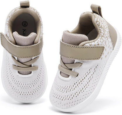 MORENDL Toddler Sneakers Baby Boys & Girls Barefoot Shoes Lightweight Breathable Walking Running