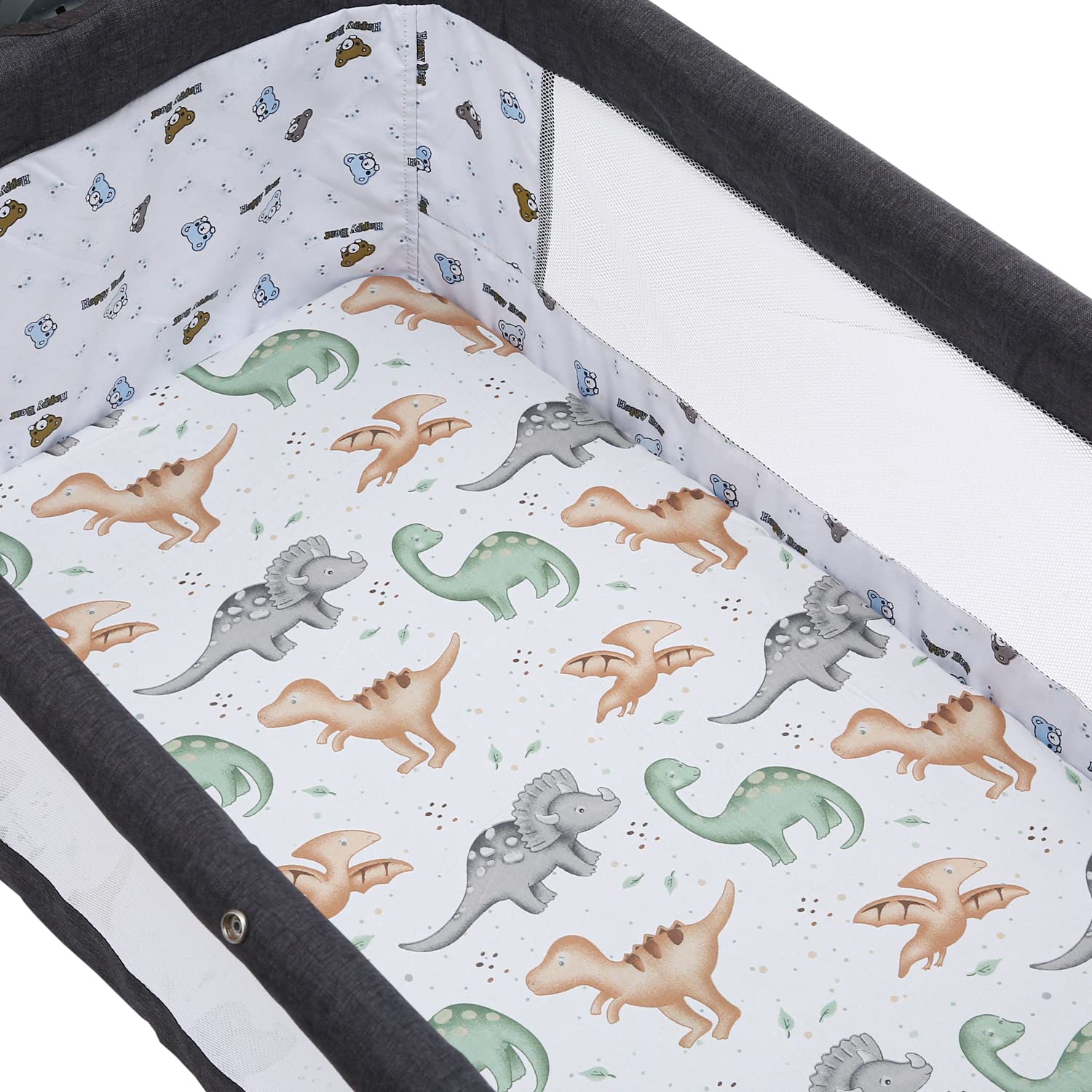 Pack n Play Sheet Stretchy Fitted Portable Mini Crib Sheets Set 3 Pack,Playard Sheets Convertible