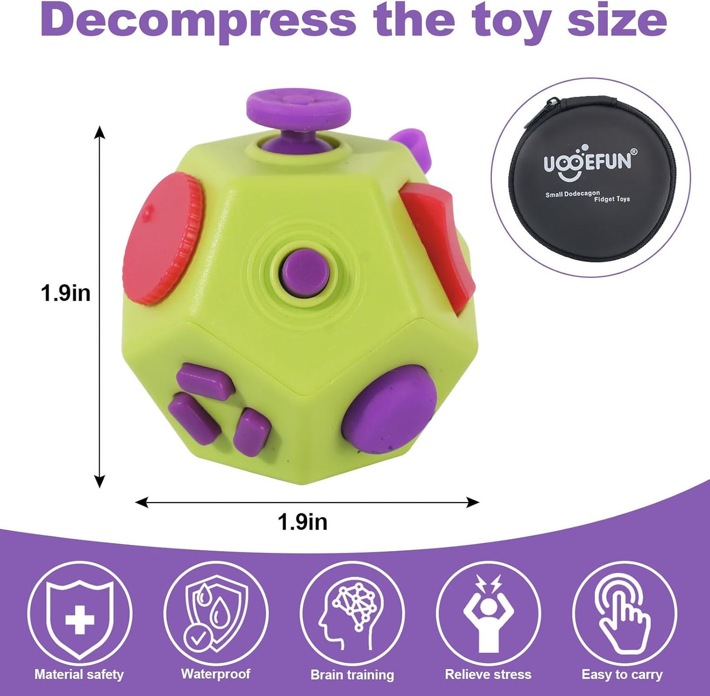 Mini Finger Cube Toys, Cool Fidget Toys for Kids Adults with Anxiety ADHD Autism and Relief Stress