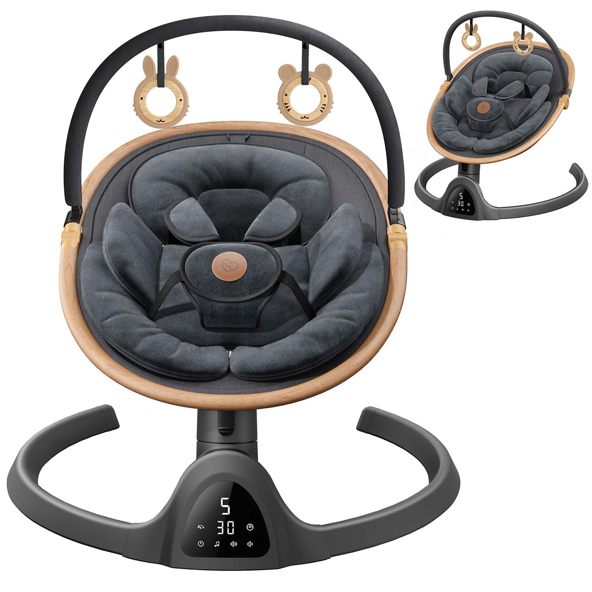 Baby Swings for Infants, Fasonbaby Infant Swing with 3 Seat Positions