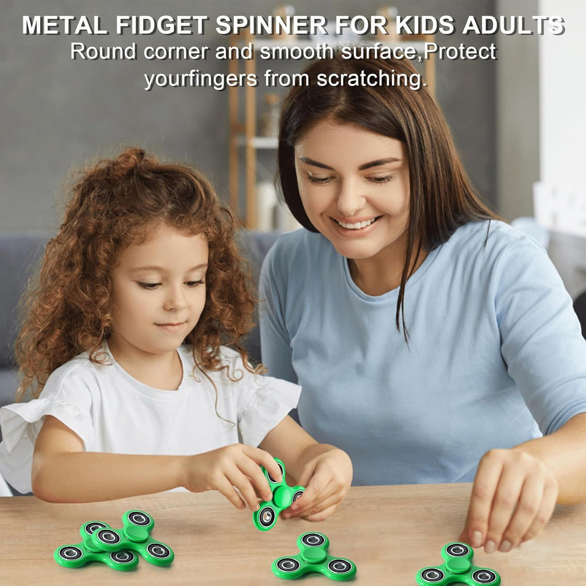 SCIONE Fidget Spinner Toy 1 Pack, Stress Anxiety Relief Sensory Fidget Toys for Kids Adults, Cool