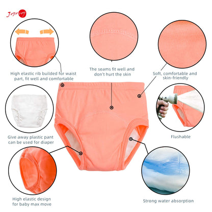 Joyoroy 6Pcs Little Girls Underwear Potty Training Pants 5T Toddler Girl Panties Underwear for