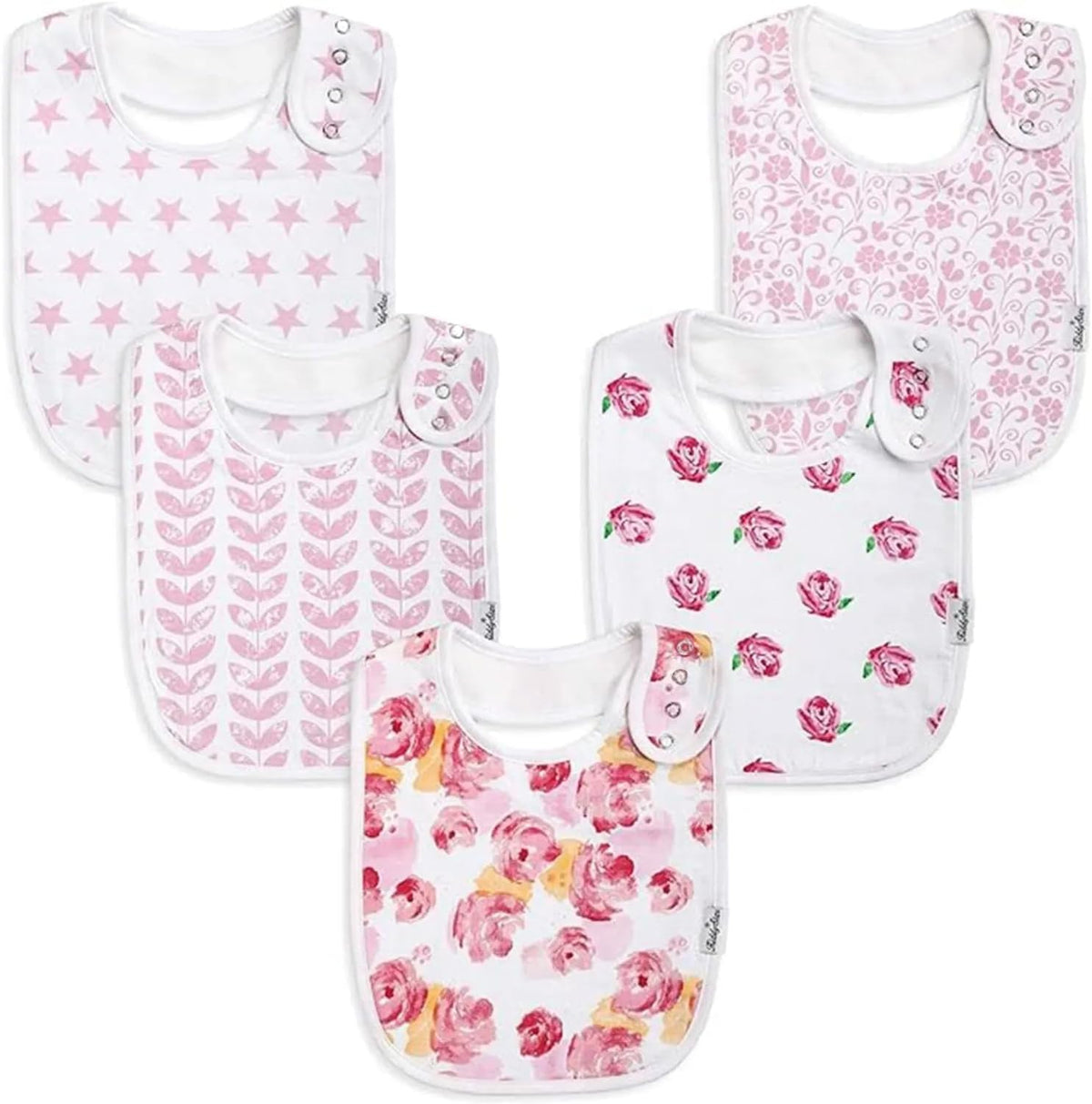 Organic Cotton Baby Bibs – Soft Teething & Drool Bib for Newborns & Toddlers – Hypoallergenic