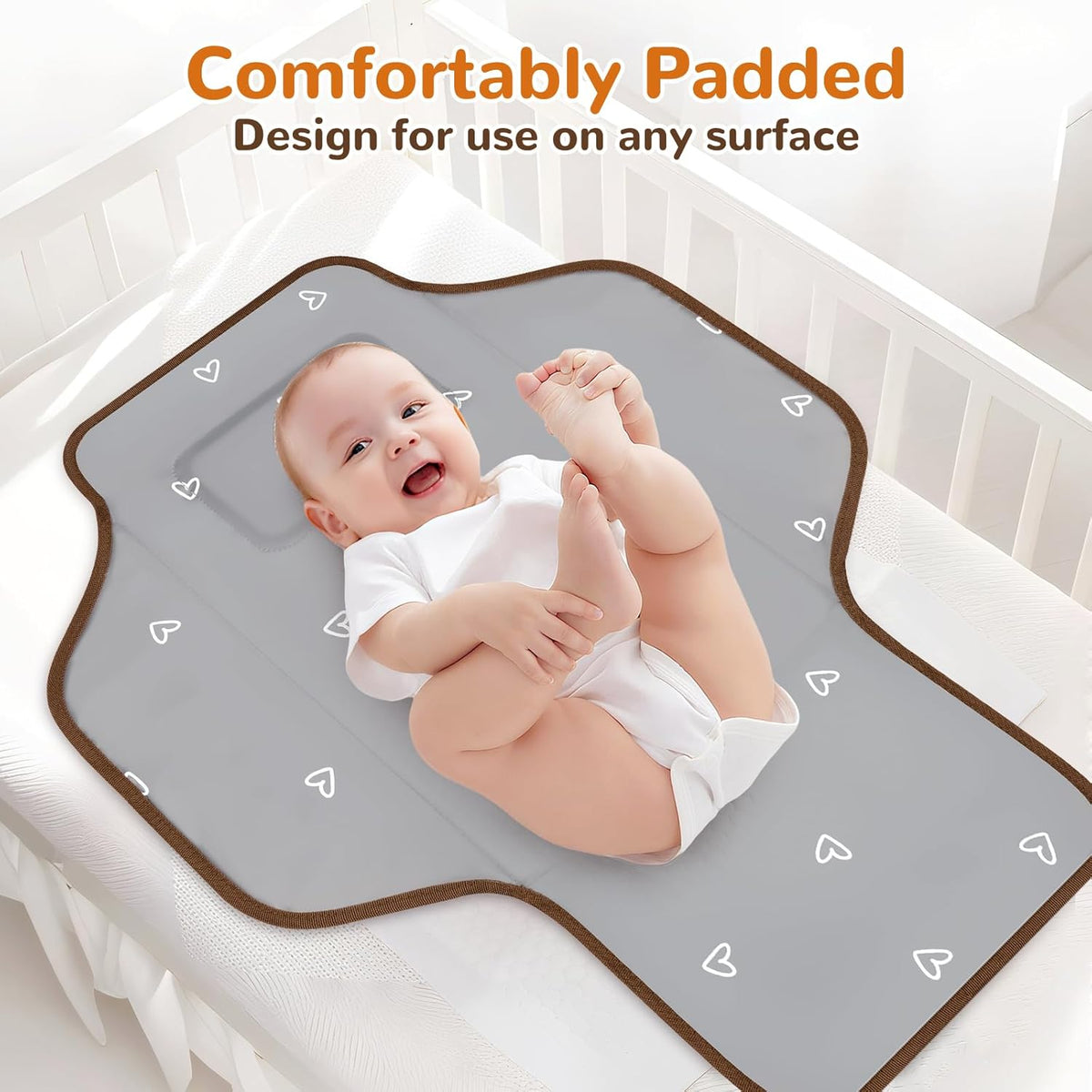Portable Diaper Changing Pad, Waterproof Baby Changing Mat, Foldable Travel Baby Changing Station