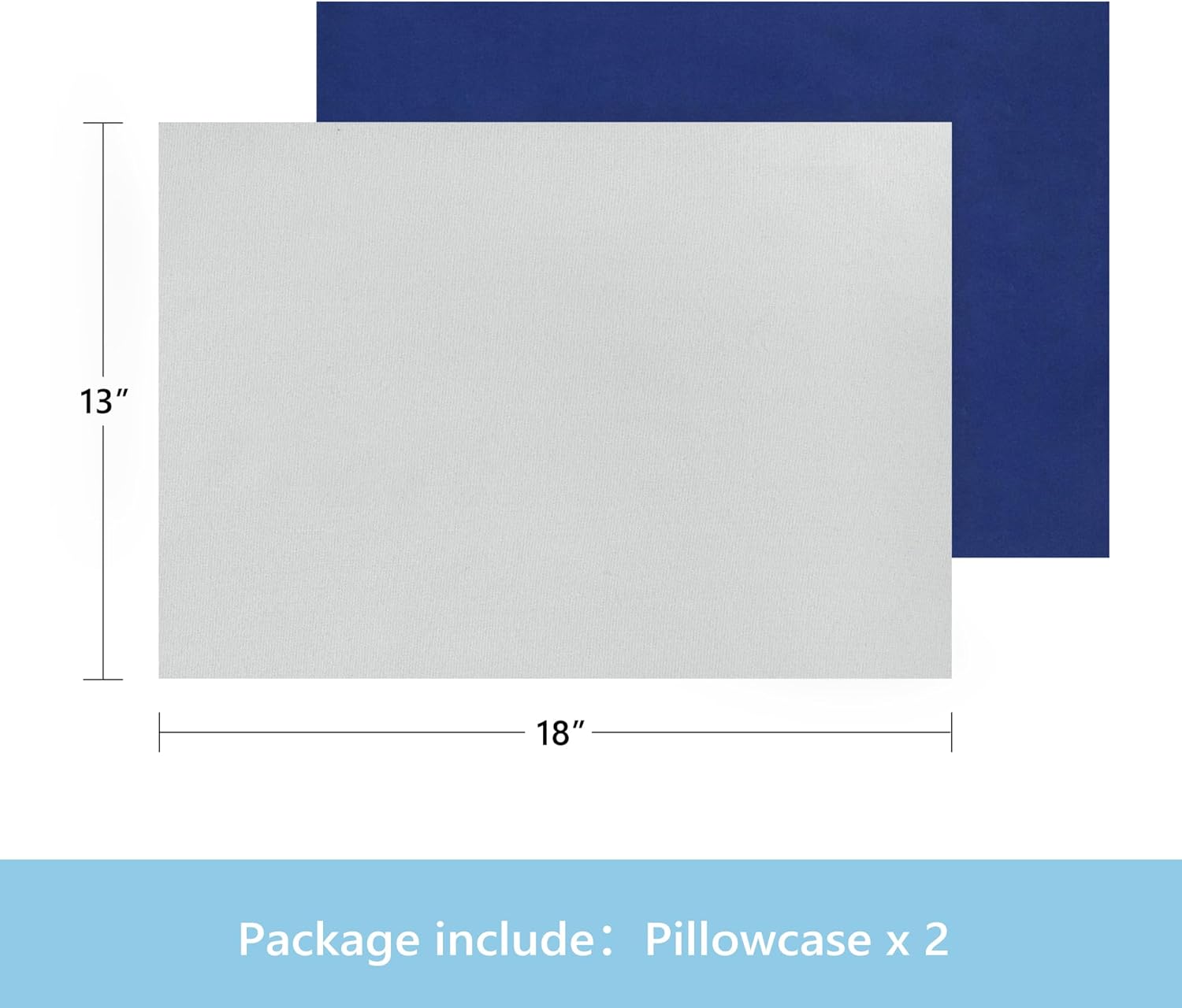 TILLYOU Toddler Pillowcase 2 Pack with Envelope Closure,13" x 18" Silky Soft Microfiber Travel Kids