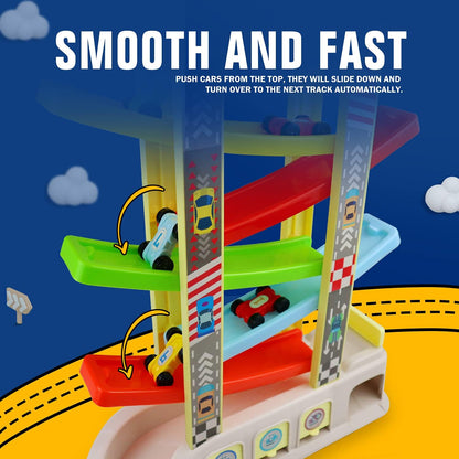 Toddler Car Ramp Toy – Keeps Kids Engaged & Builds Motor Skills (Ages 2–4)