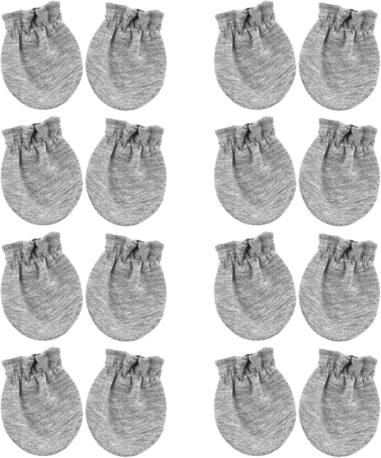 BQUBO Newborn Infant Toddler Mittens No Scratch Cotton Elastic Wrist Gloves Hypoallergenic for 0-6