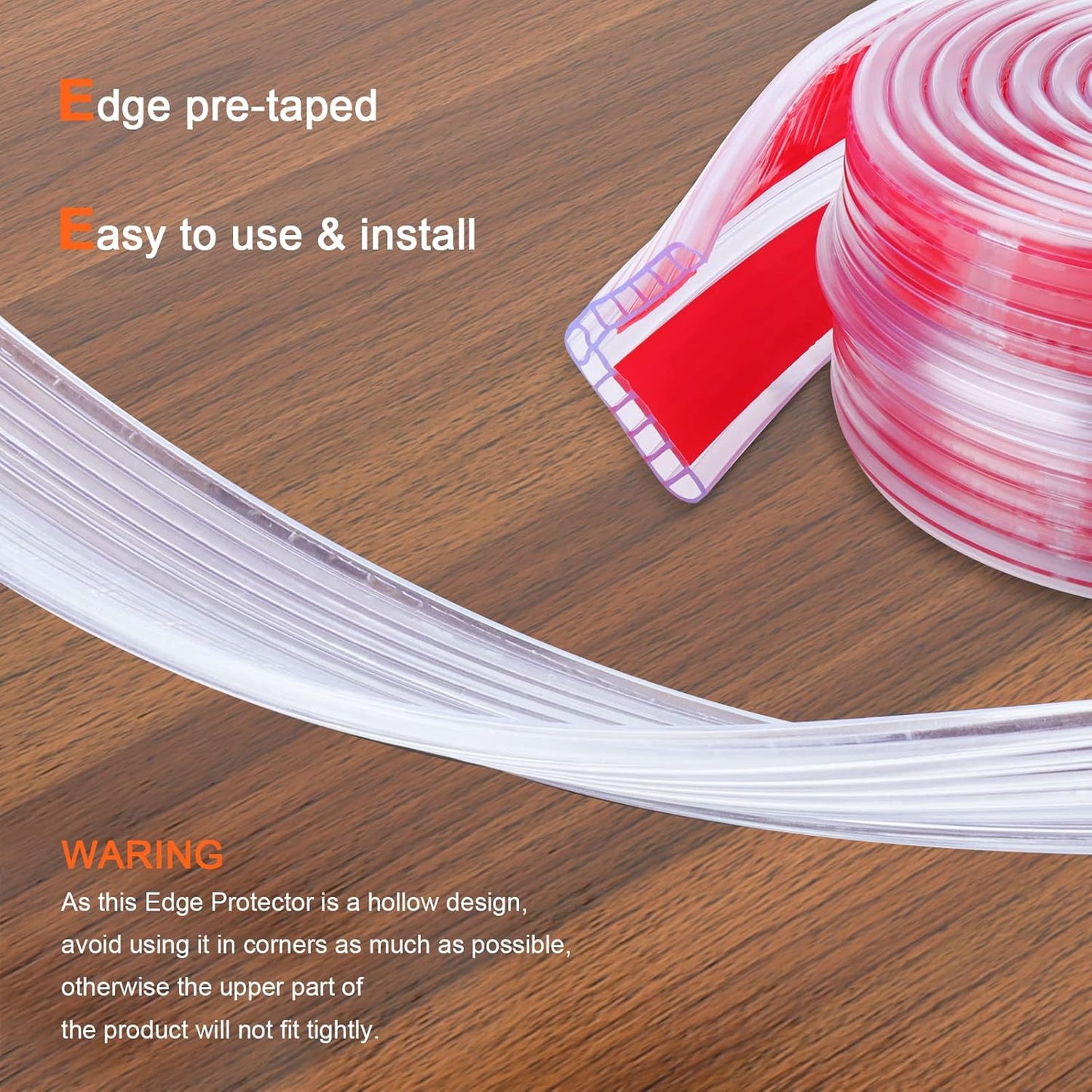 HOMREALM Baby Proofing 7.05ft Long (1.57" Wide) Corner Protector Baby Corner Guards Furniture