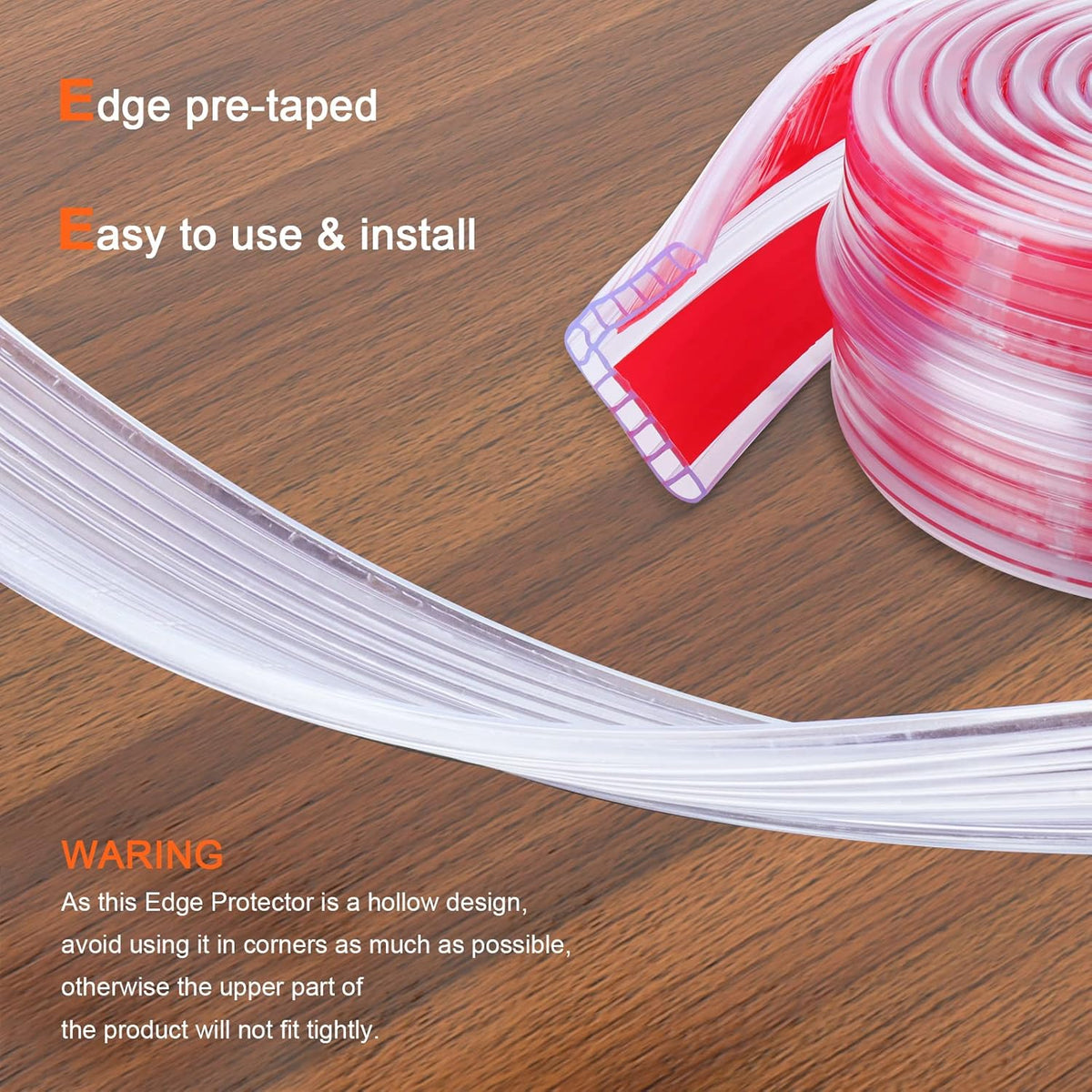 HOMREALM Baby Proofing 7.05ft Long (1.57" Wide) Corner Protector Baby Corner Guards Furniture