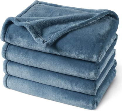 PHF Ultra Soft Fleece Blanket Queen Size, No Shed No Pilling Luxury Plush Cozy 300GSM Lightweight