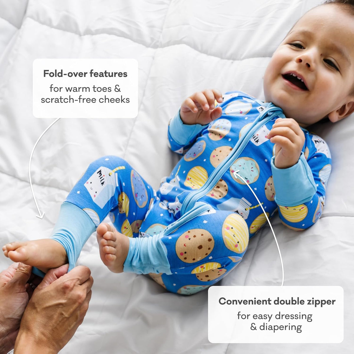 Little Sleepies Pajamas for Baby Boys & Girls, Viscose from Bamboo Baby Pajamas, Preemie & Newborn