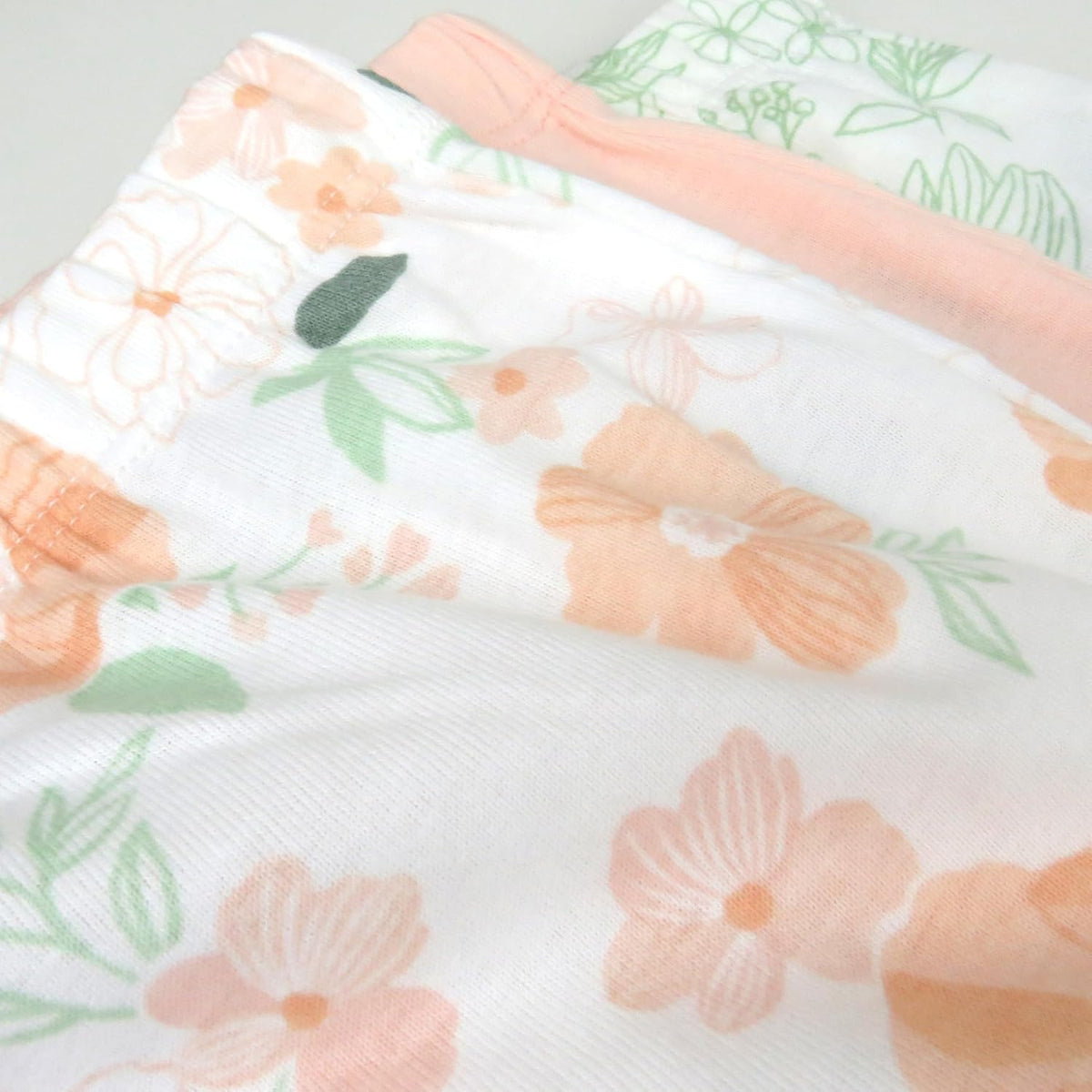 HonestBaby 3-pack Footed Pants Roomy Fit Pull on Bottoms 100% Organic Cotton for Infant Baby Boys