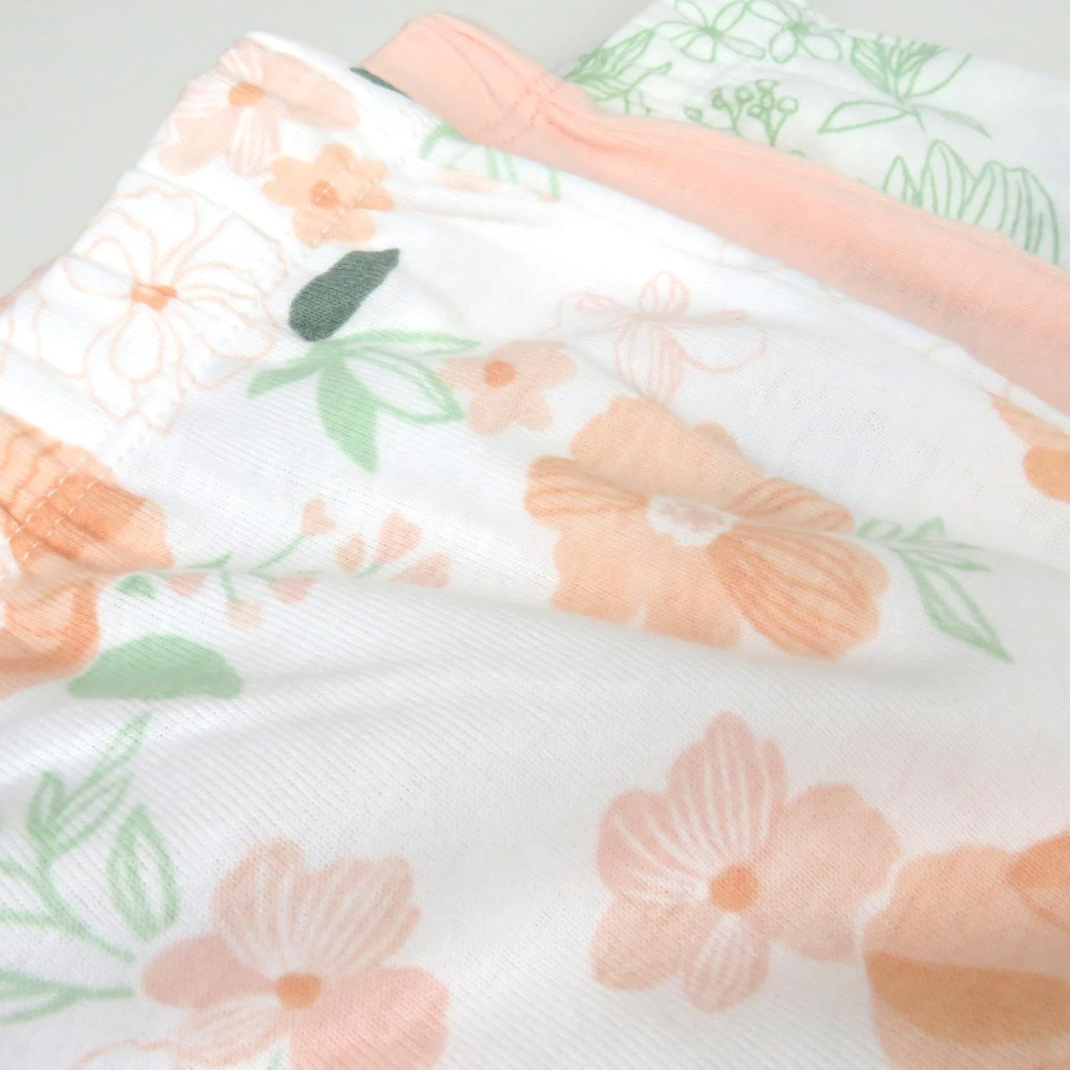 HonestBaby 3-pack Footed Pants Roomy Fit Pull on Bottoms 100% Organic Cotton for Infant Baby Boys