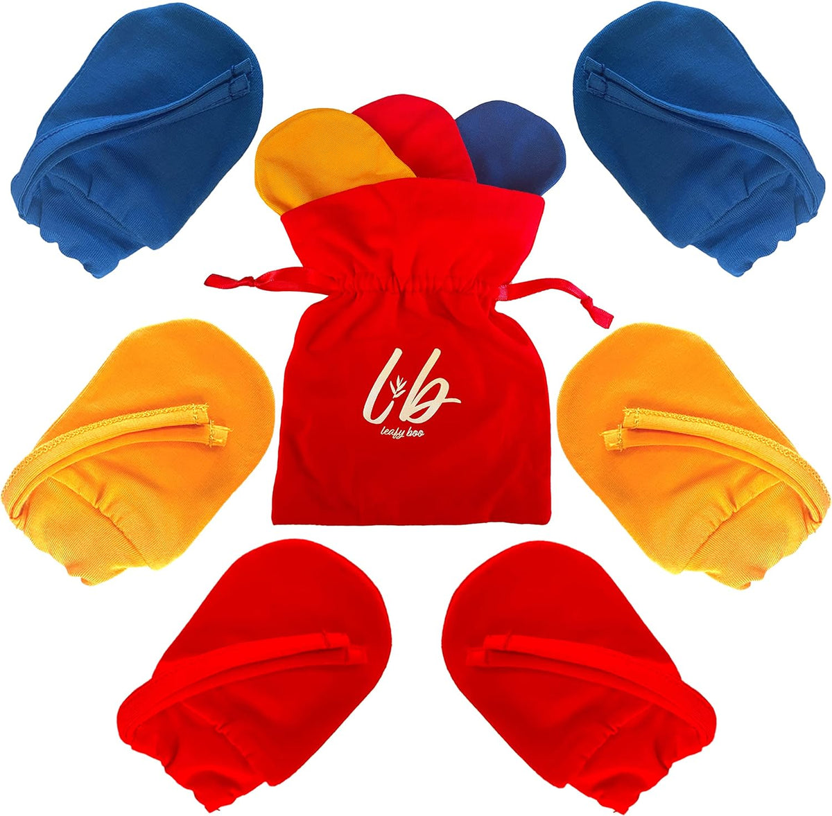 Bamboo Baby Mittens for Eczema, 0-6 Months, Baby Gloves for Dry Skin, Overnight Moisturizing