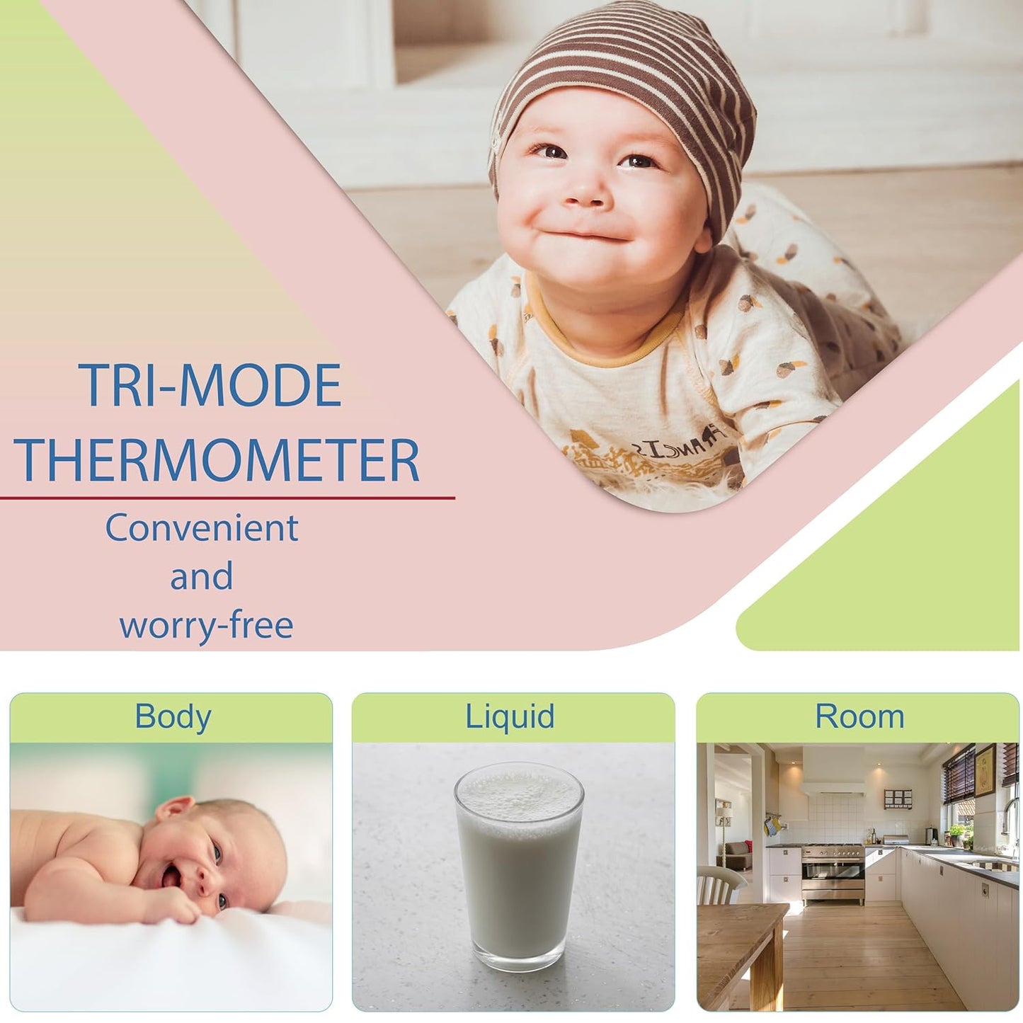 Amplim Non-Contact Forehead Thermometer for Adults, Kids & Infants | Ampmed No-Touch Medical Grade
