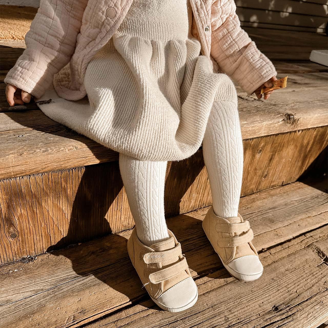 Robeez Baby Girl Heavyweight Ribbed Tights for Little Girls, Opaque 2 Pack Baby Girl Footed Cable