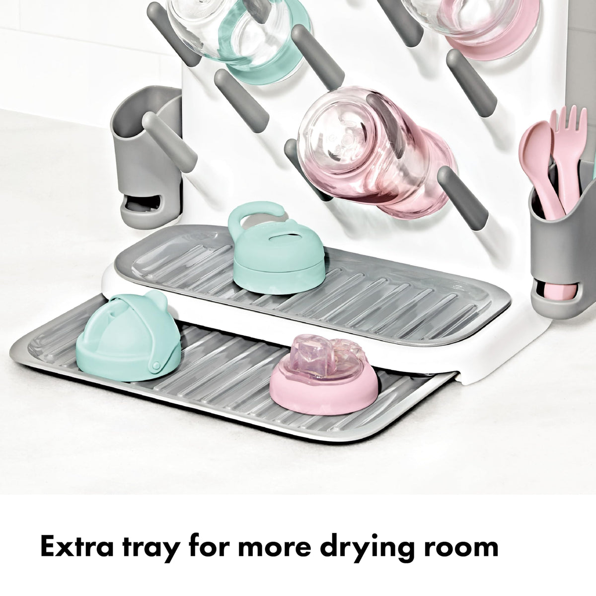 Expandable Drying Rack for Baby Bottles, Saves Counter Space, Fits Newborn and Breastfeeding