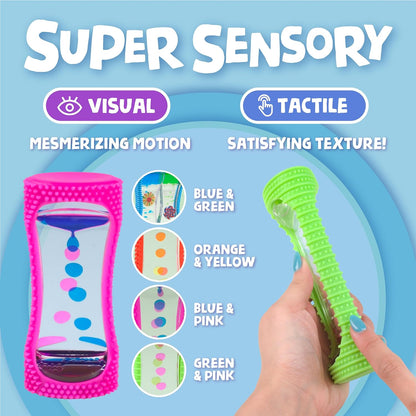 BUNMO Liquid Motion Bubbler with Sensory Texture - Liquid Timer - Bubble Timer - Liquid Motion
