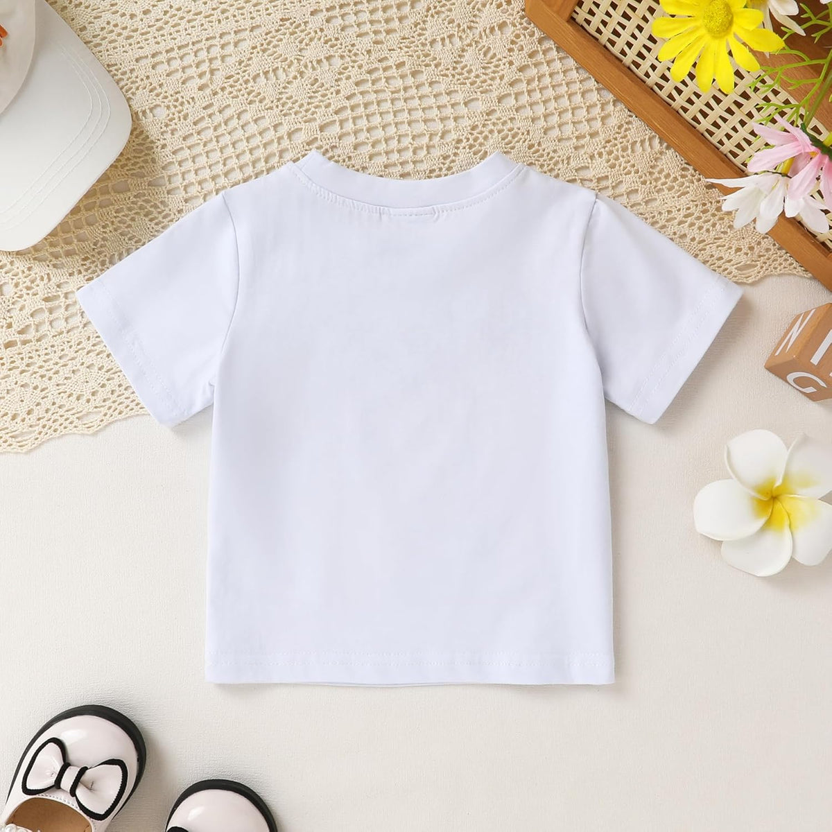 Happy Town Toddler Clothes Baby Boy Girl Smiley Face Shirt Short Sleeve T-Shirt Tee Summer Tops