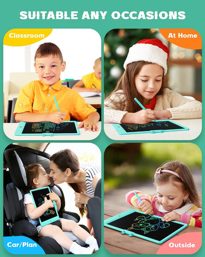 Bravokids 10 Inch LCD Writing Tablet for 3 Year Olds - Electronic Drawing Pad and Doodle Board as
