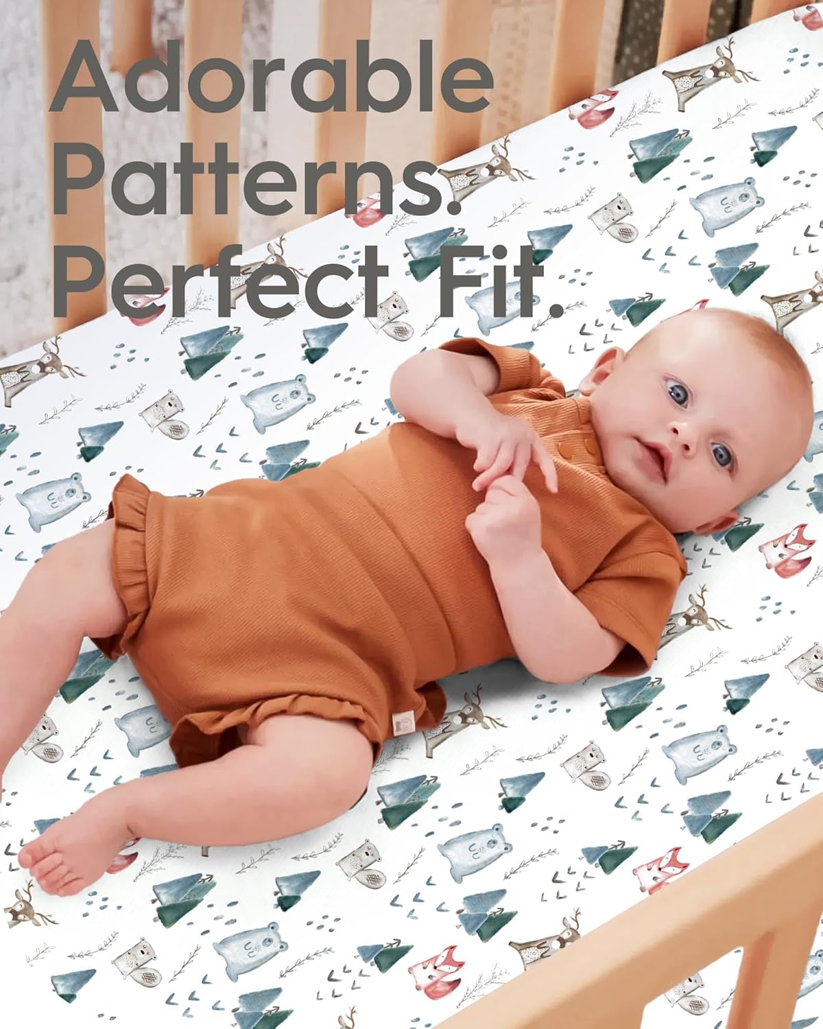 Baby Crib Sheets Boy Girl for Standard Crib Mattress - Ultra Soft Jersey Knit Neutral Crib Mattress