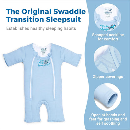 Magic Sleepsuit Baby Merlin's Bamboo/Cotton Baby Swaddle Transition Product - Soft and Cozy Design