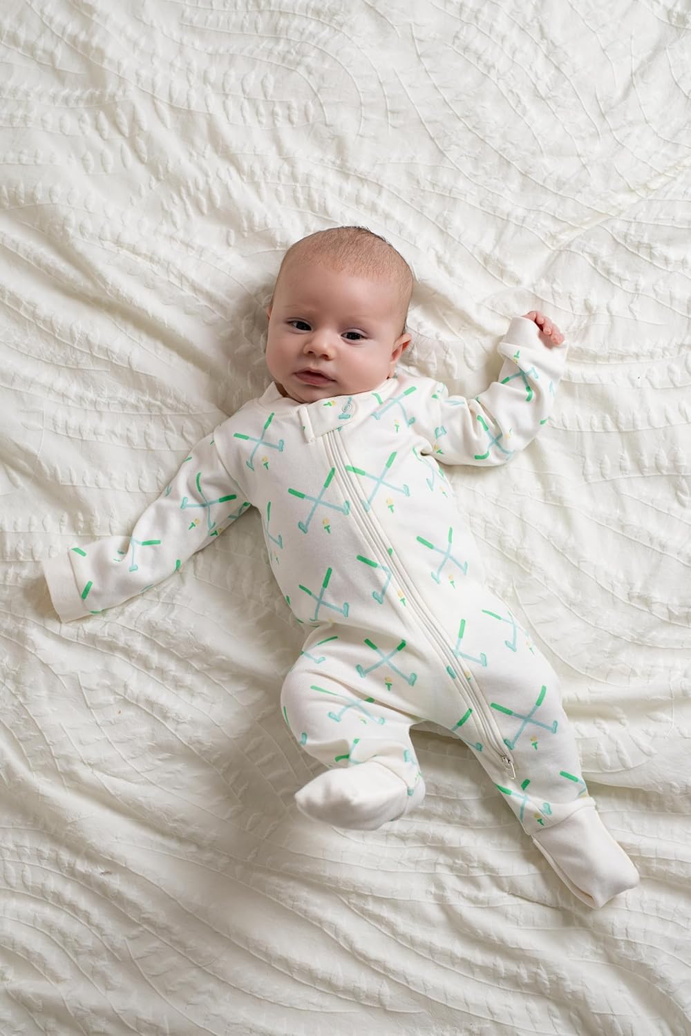 MONICA + ANDY Baby Organic One-Piece Baby Pajamas