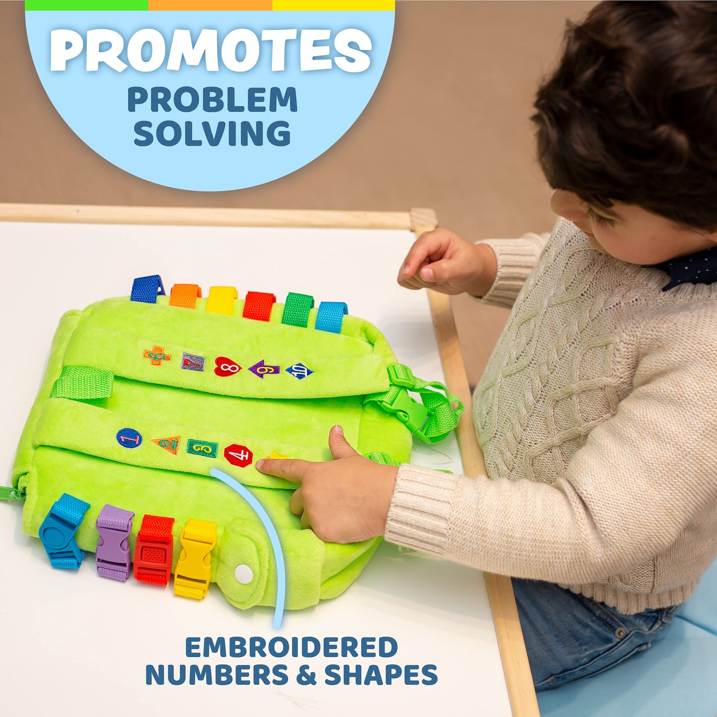 Buckle Toys, Buddy Activity Backpack, Educational Pre-K Learning