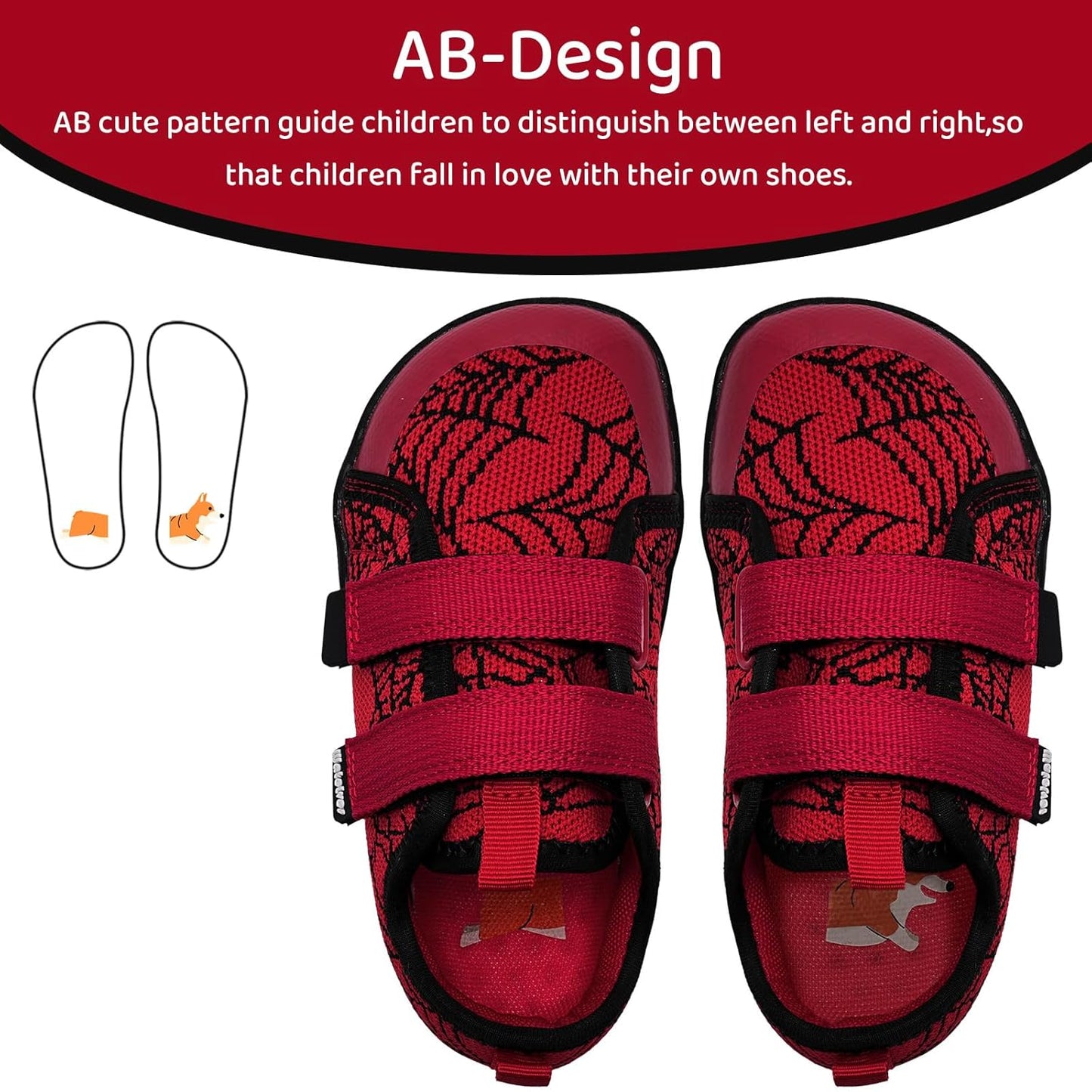 WateLves Toddler Little Kids Wide Barefoot Shoes The First Walking Shoes Girls Boys Breathable Zero
