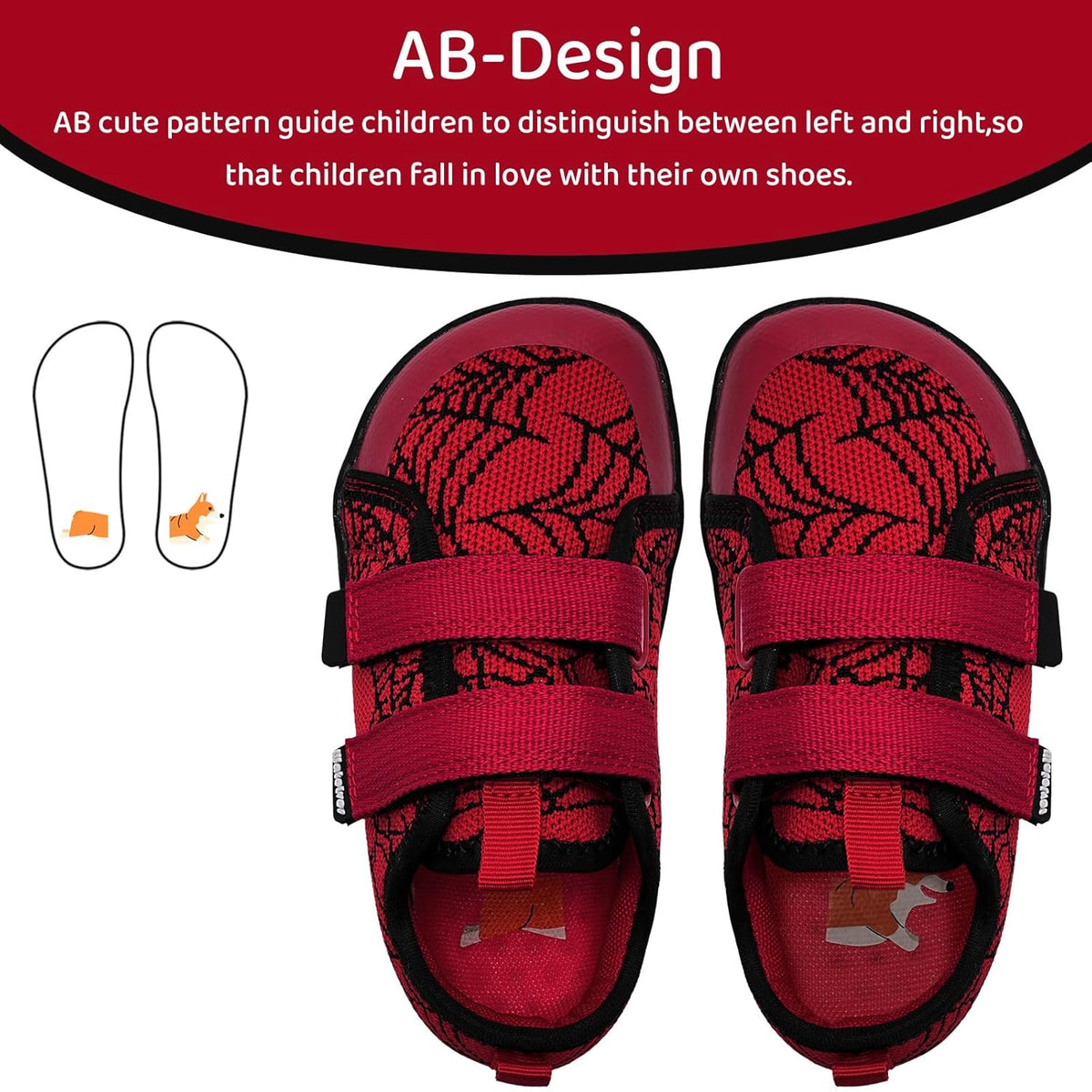 WateLves Toddler Little Kids Wide Barefoot Shoes The First Walking Shoes Girls Boys Breathable Zero