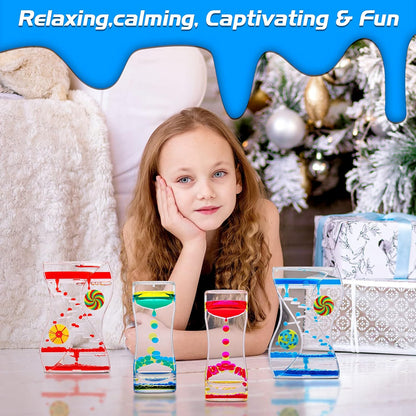 XINBAOHONG Liquid Motion Bubbler Sensory Toy for Kids and Adults 4-Pack，Calming Stress Relief