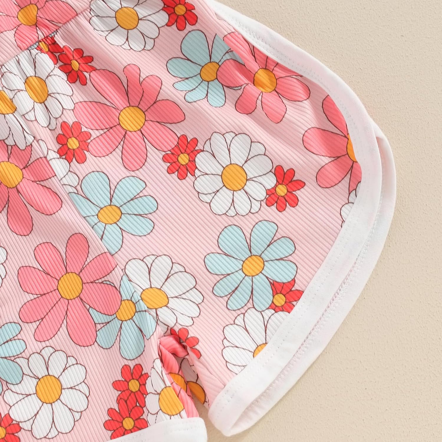 WZTYYDS Toddler Baby Girl Summer Clothes Floral Romper Tie-Up Strap Halter Jumpsuit Infant Summer