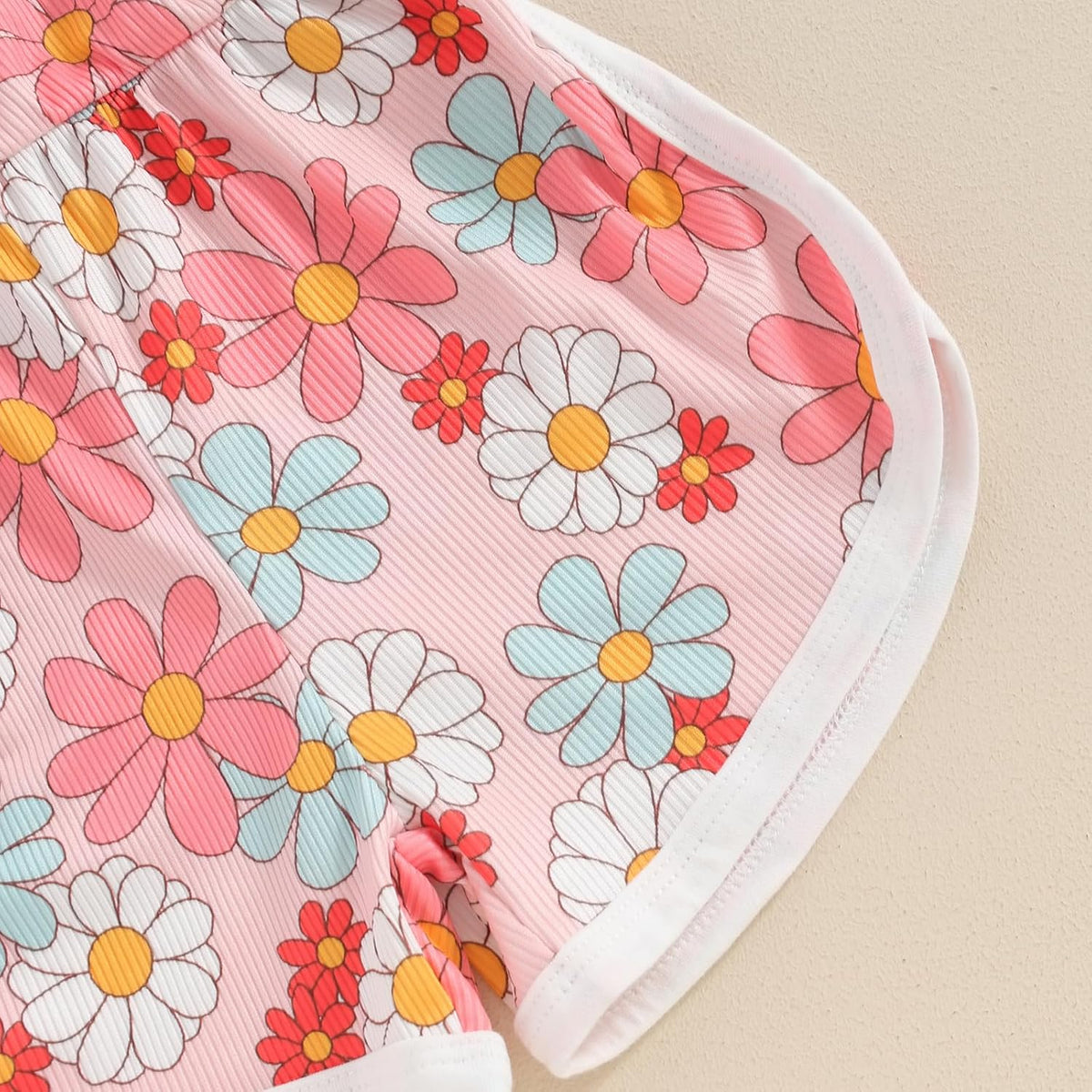 WZTYYDS Toddler Baby Girl Summer Clothes Floral Romper Tie-Up Strap Halter Jumpsuit Infant Summer