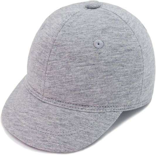 Keepersheep Baby Baseball Cap Infant Sun Hat, Cotton Knit with Soft Brim, Adjustable Soft Newborn