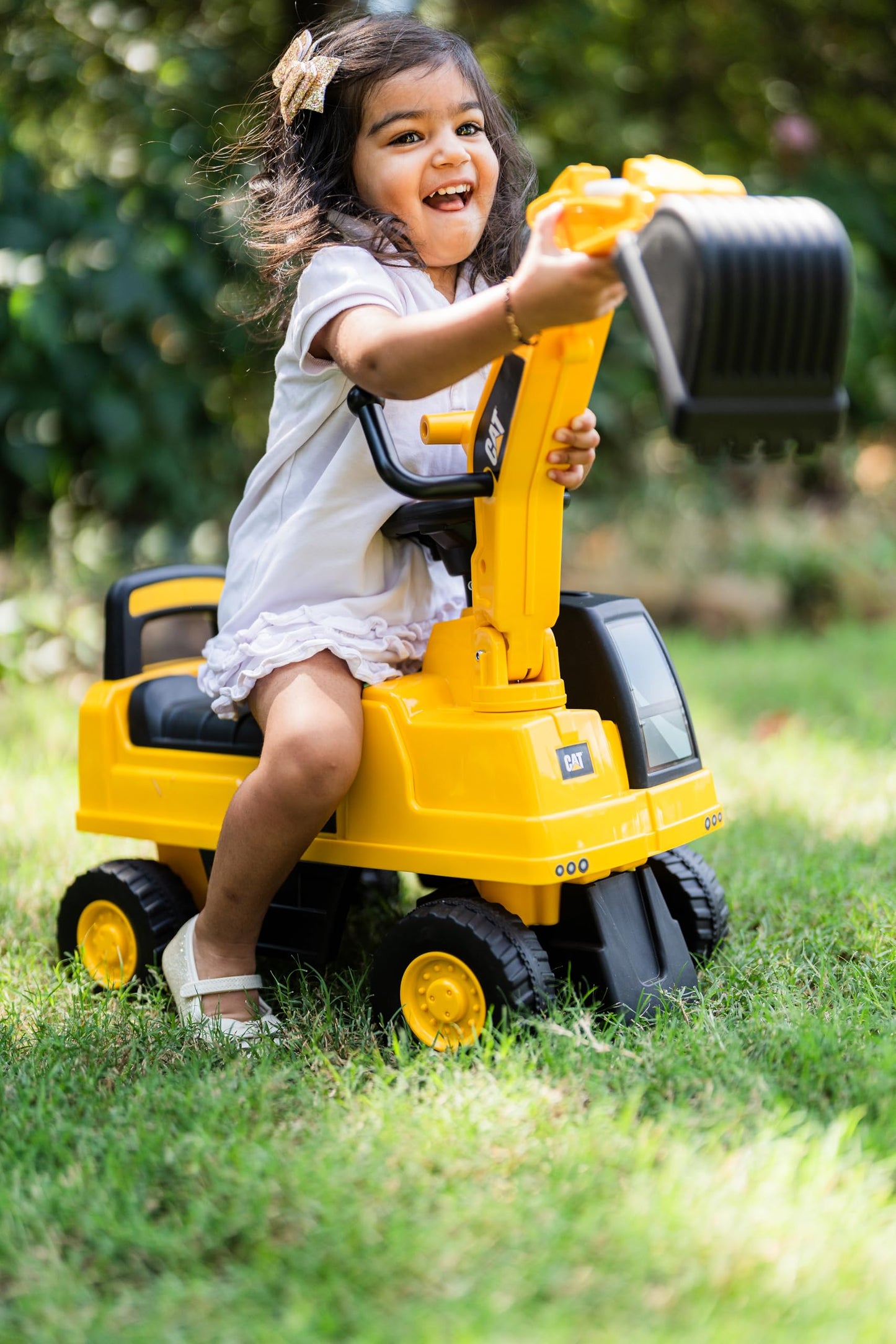Best Ride On Cars CAT Excavator Push Car – Licensed Caterpillar Ride-On Digger Toy for Kids with