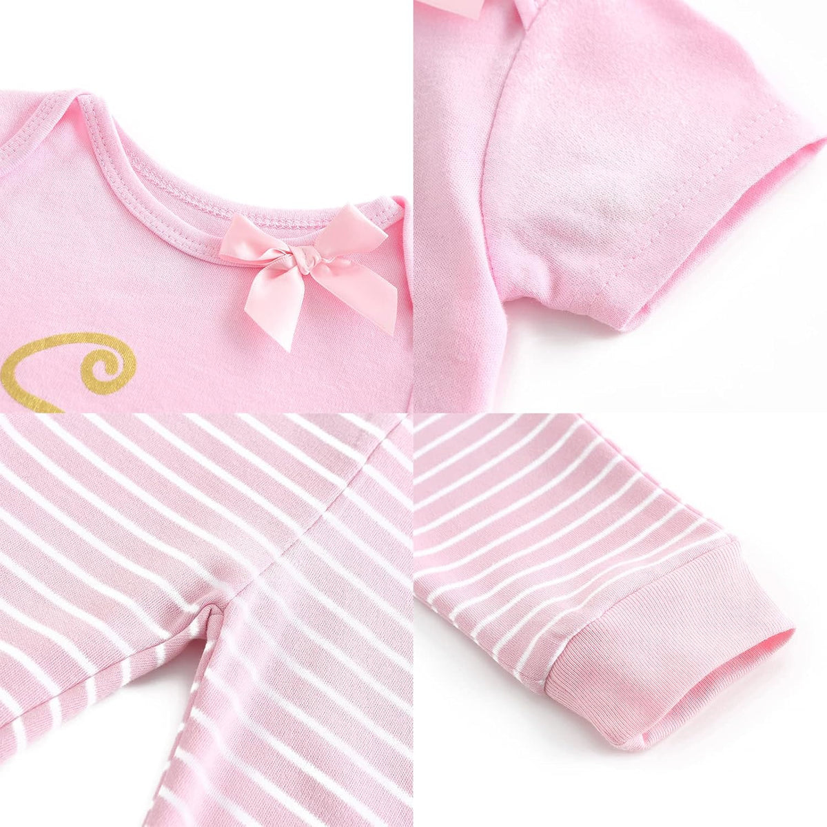 Newborn Layette Gift Set Bodysuits Pants for Baby Girl and Boy 24 Piece 100% Cotton Essentials and