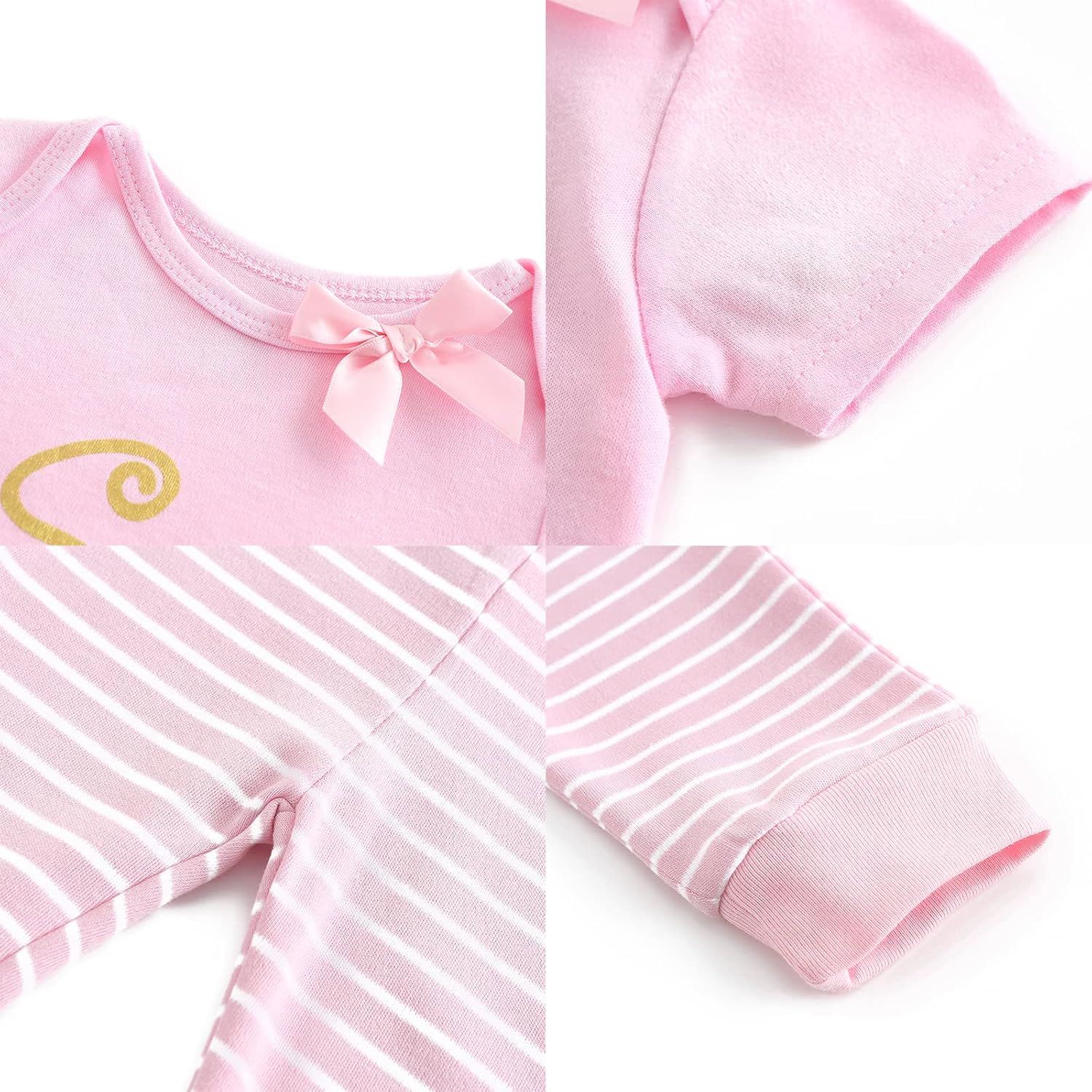 Newborn Layette Gift Set Bodysuits Pants for Baby Girl and Boy 24 Piece 100% Cotton Essentials and