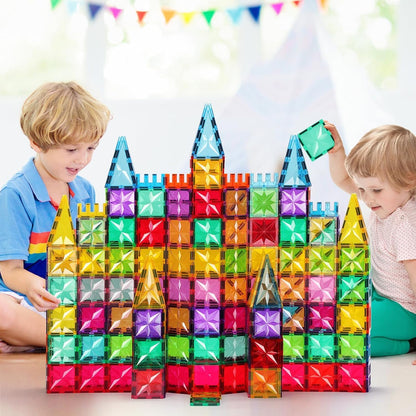 Magnetic Tiles,100PCS Star Magnetic Building Blocks Toy for Ages 3 4 5 6 7 8 9,Magnetic Tiles for