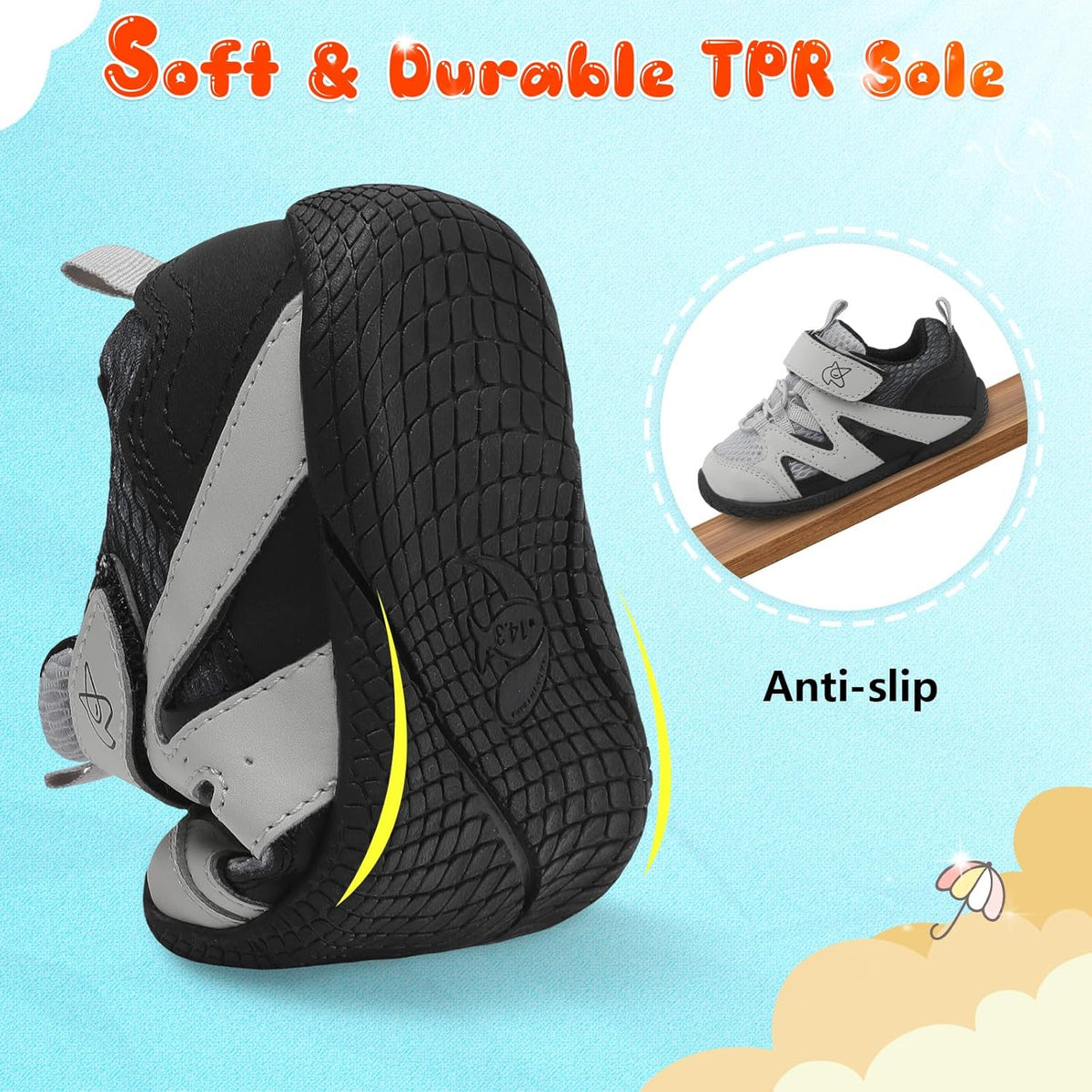 LeIsfIt Baby Shoes Boys Girls First Walking Shoes Non-Slip Toddler Breathable Sneakers Infant