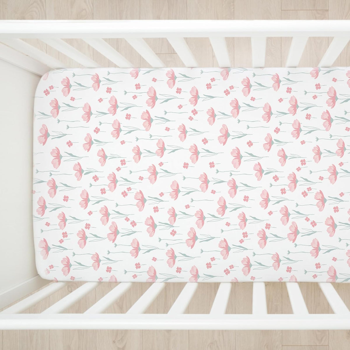 HonestBaby Unisex-Baby Fitted Crib Sheets Set Standard Mattress, 100% Organic Cotton Baby Boys