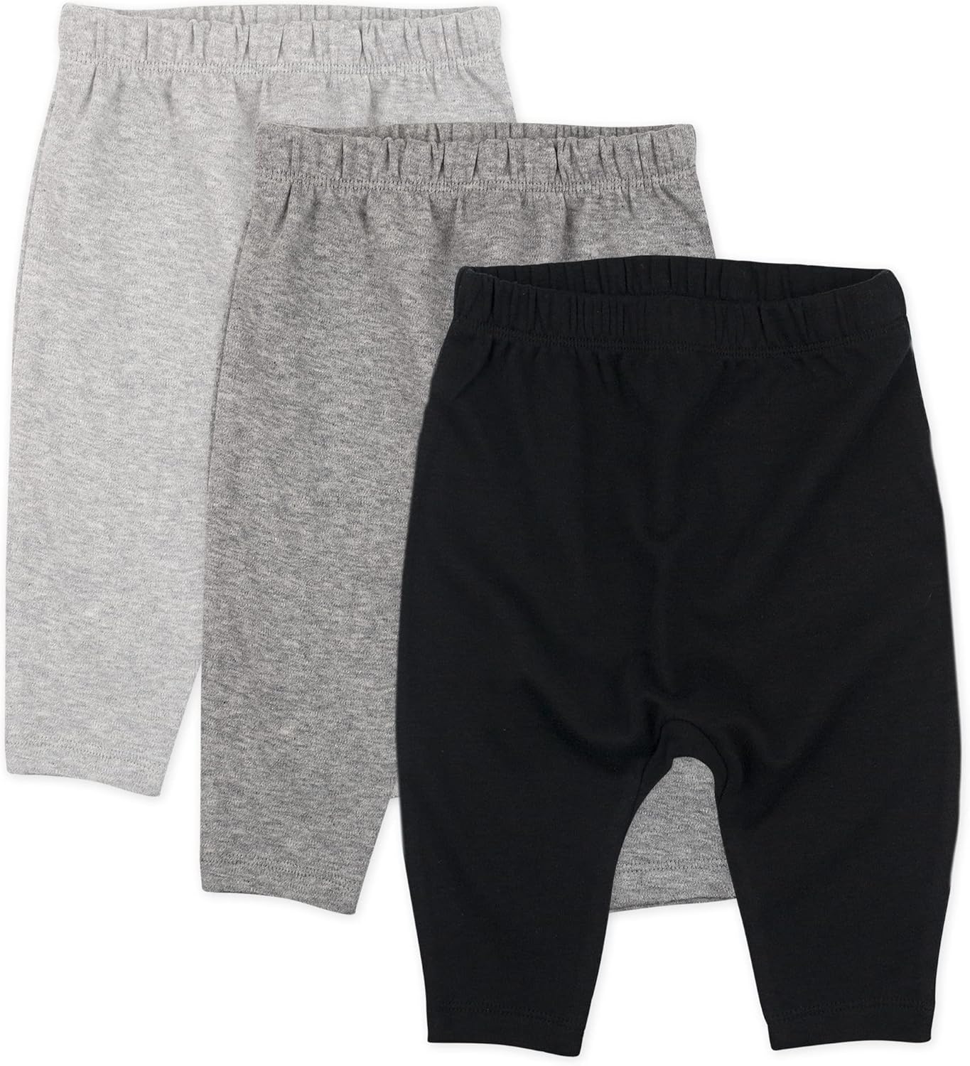 HonestBaby Multipack Harem Pants Roomy Fit Pull on Bottoms 100% Organic Cotton for Infant Baby