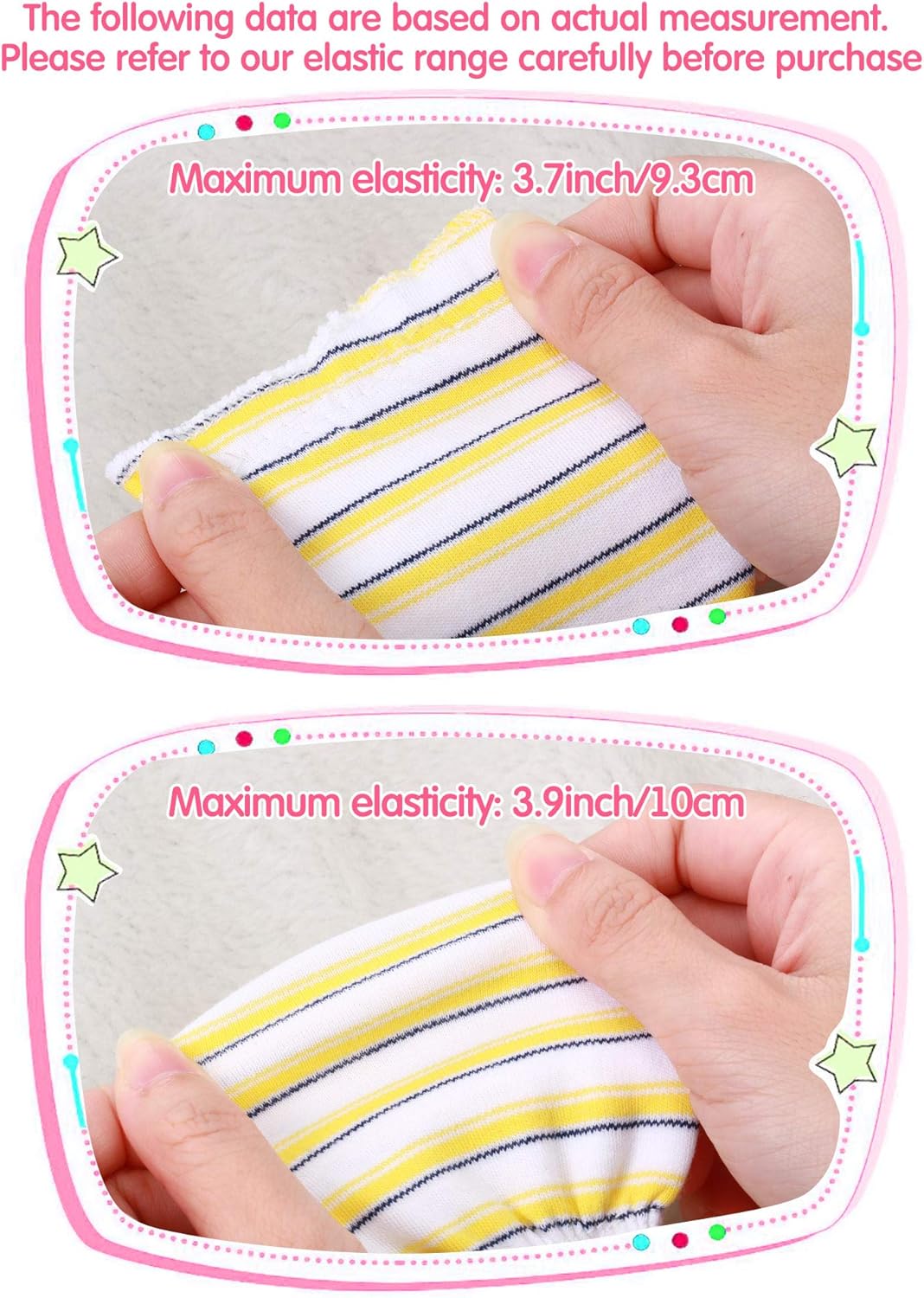 24 Pairs Newborn Baby Mittens Unisex Cute Glove No Scratch Baby Mittens Gloves for 0-6 Months Boys
