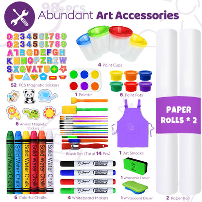 Joyooss Art Easel for Kids Easel for Toddlers,Adjustable Standing Wooden Toddler Easels Kid