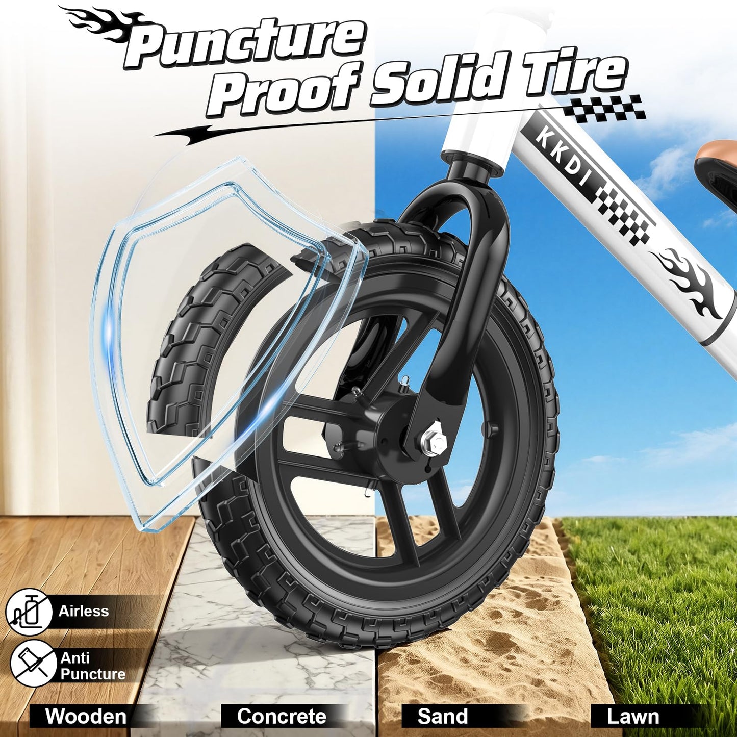 Toddler Balance Bike for 2 3 4 5 Year Old with【Light-Up Wheels & Fender】,Kids Balance Bike, Kids
