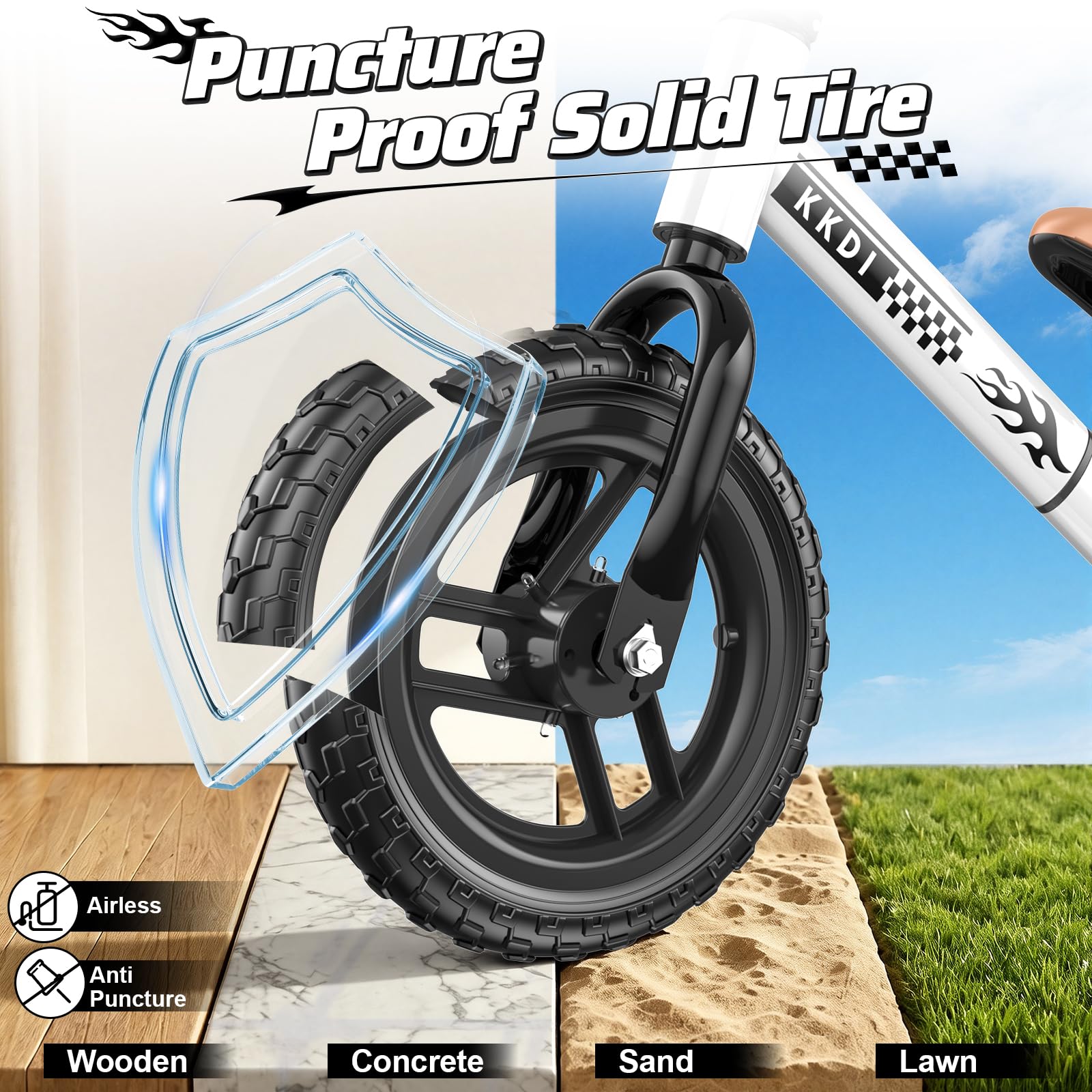 Toddler Balance Bike for 2 3 4 5 Year Old with【Light-Up Wheels & Fender】,Kids Balance Bike, Kids