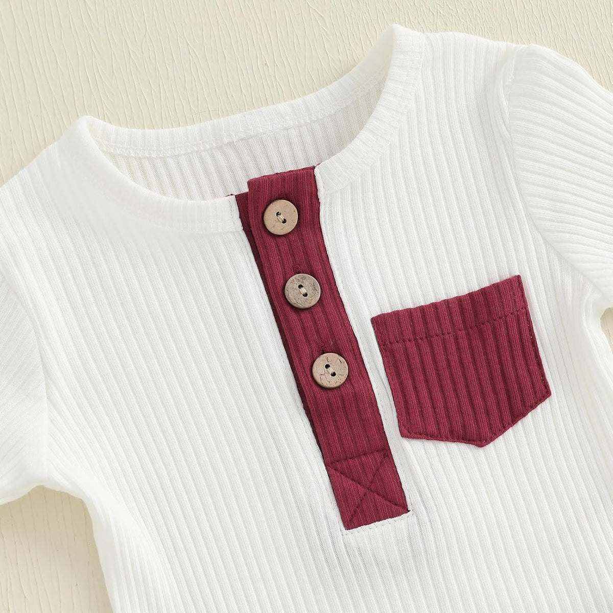fhutpw Baby Boy Clothes 3 6 12 18 Months Ribbed Knitted Long Sleeve Romper and Pants Sets Newborn