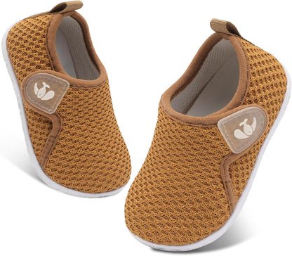 FEETCITY Baby Boys Girls First Walking Shoes Infant Sneakers Crib Shoes Breathable Lightweight Slip