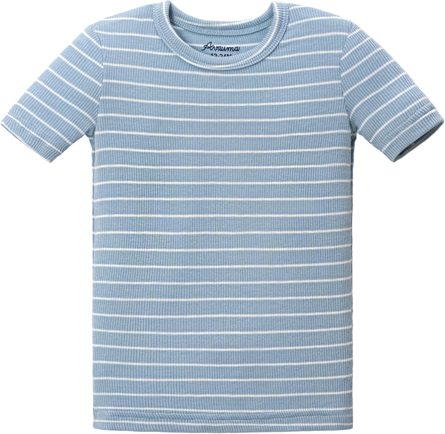 AVAUMA Stripe Pattern Baby Boys Girls Pajama Set Kids Toddler Snug fit Ribbed Sleepwear pjs for