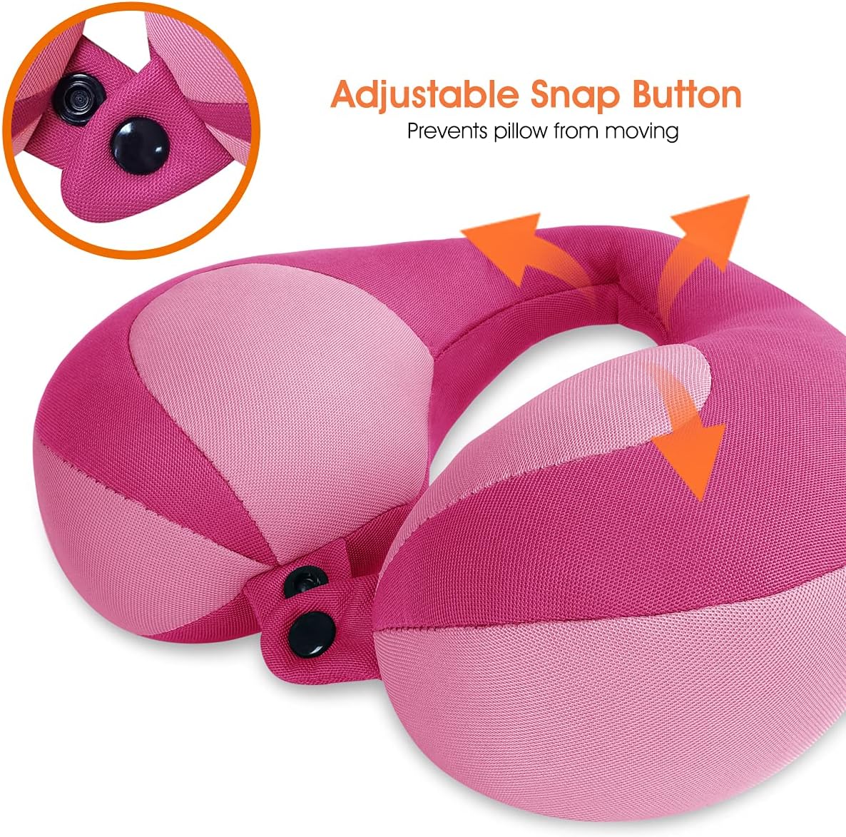 INFANZIA Kids Chin Supporting Travel Neck Pillow, Helps Support Head and Neck, Comfortably Designed