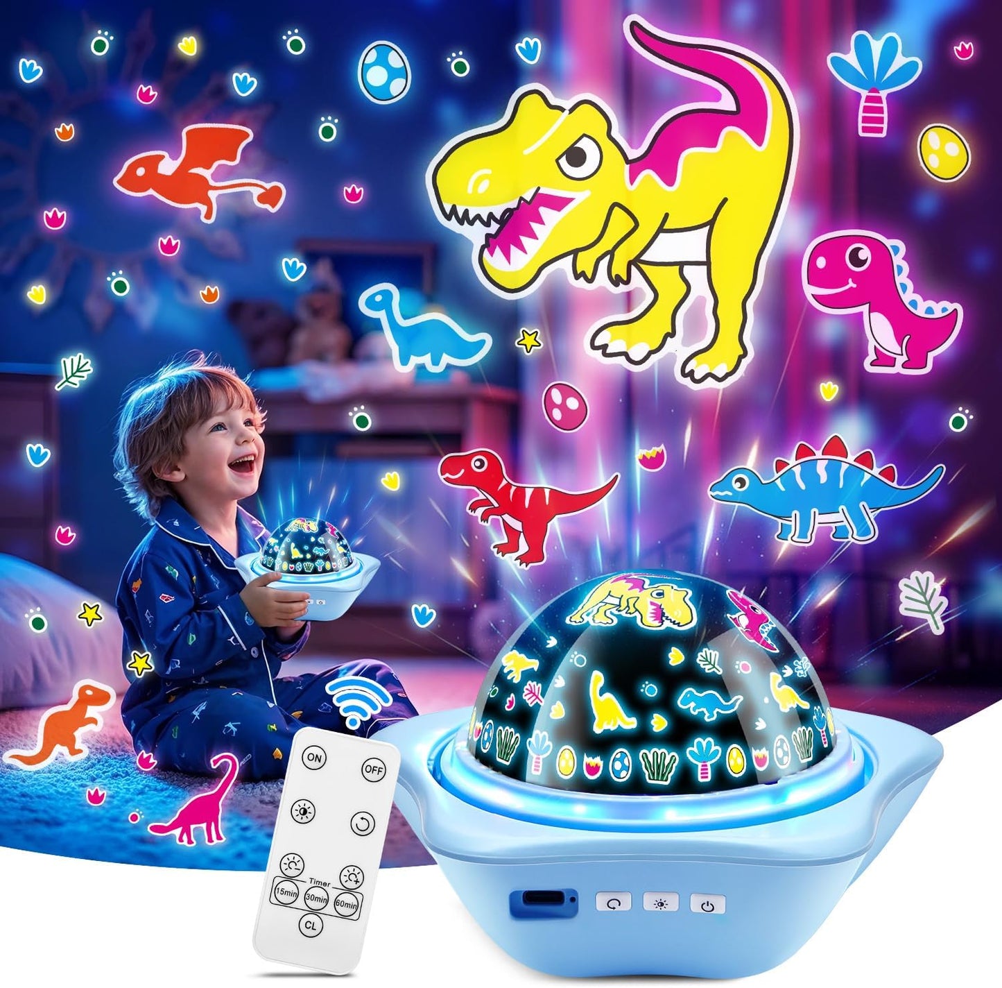 Onefire Star Projector Light Up Toys, Glow In The Dark Stars for Ceiling Projection Kids